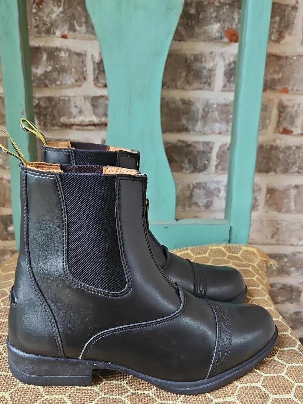 Moretta Black Clio Faux Leather Comfortable Stylish Boots - Picture 3 of 5